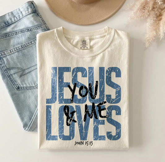 Jesus love you and me - Softstyle Tshirt