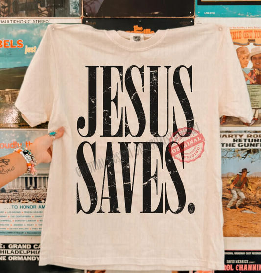 Jesus Saves - Softstyle Tshirt